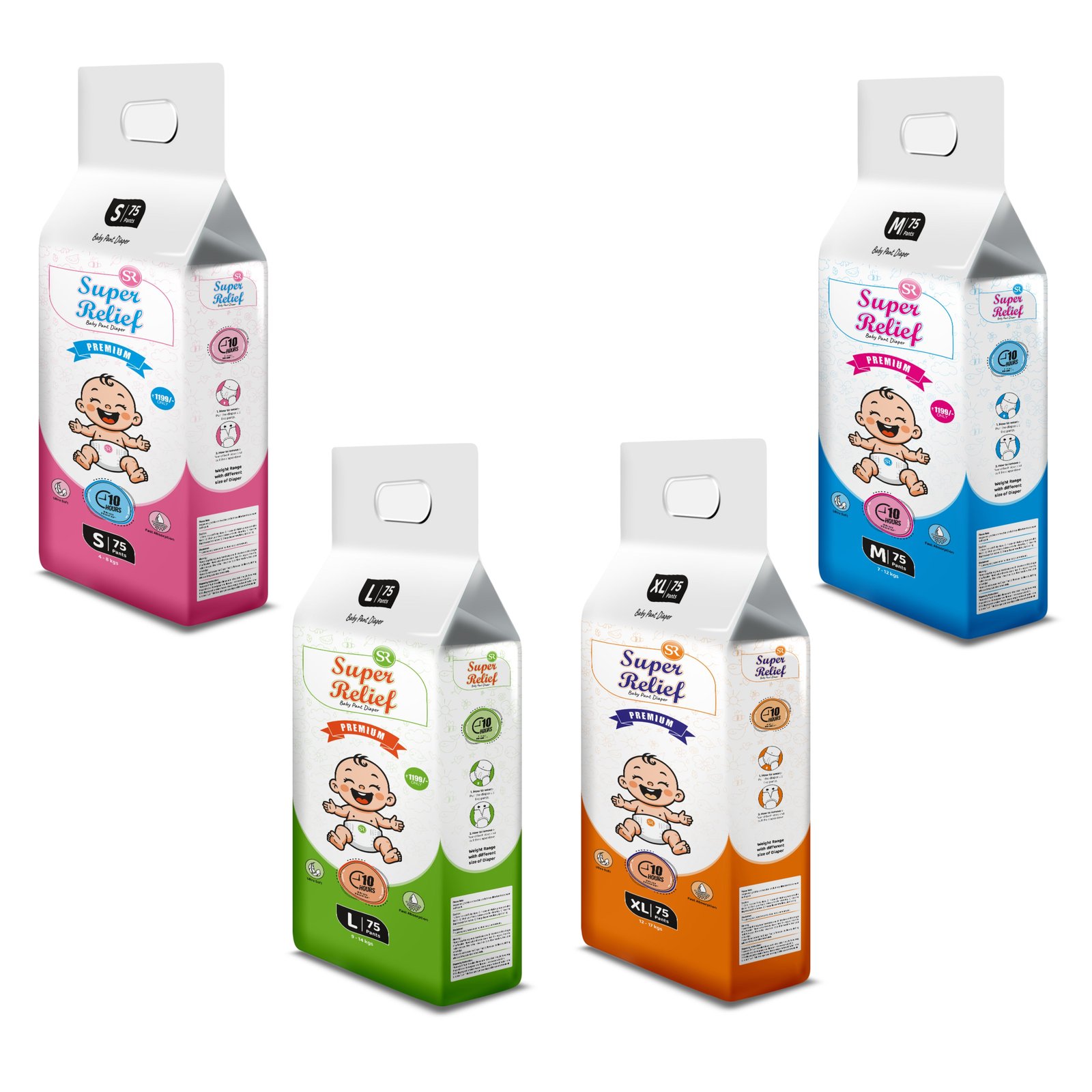 Super Relief Premium Baby Diapers