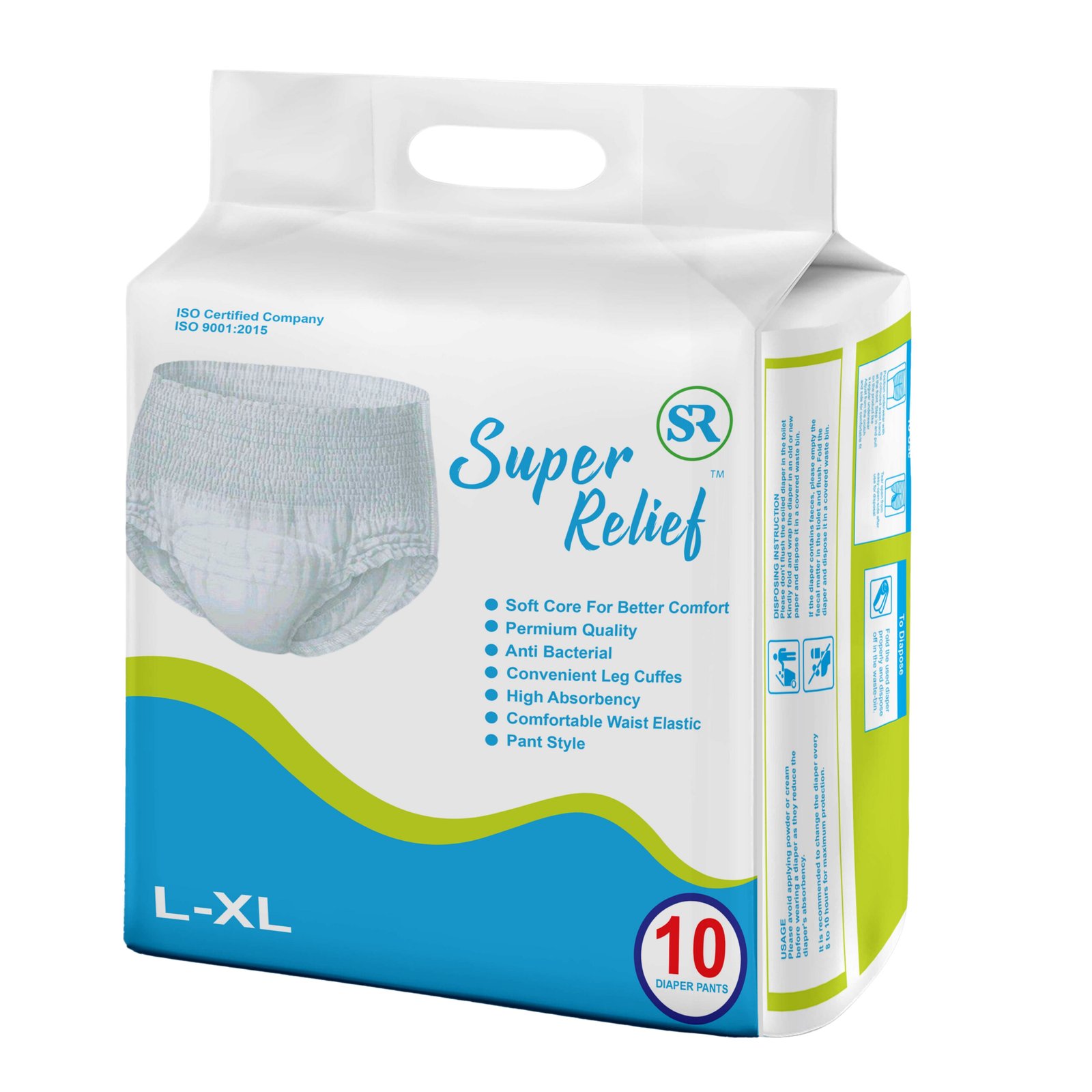 Super Relief Adult Diaper Pants L-XL