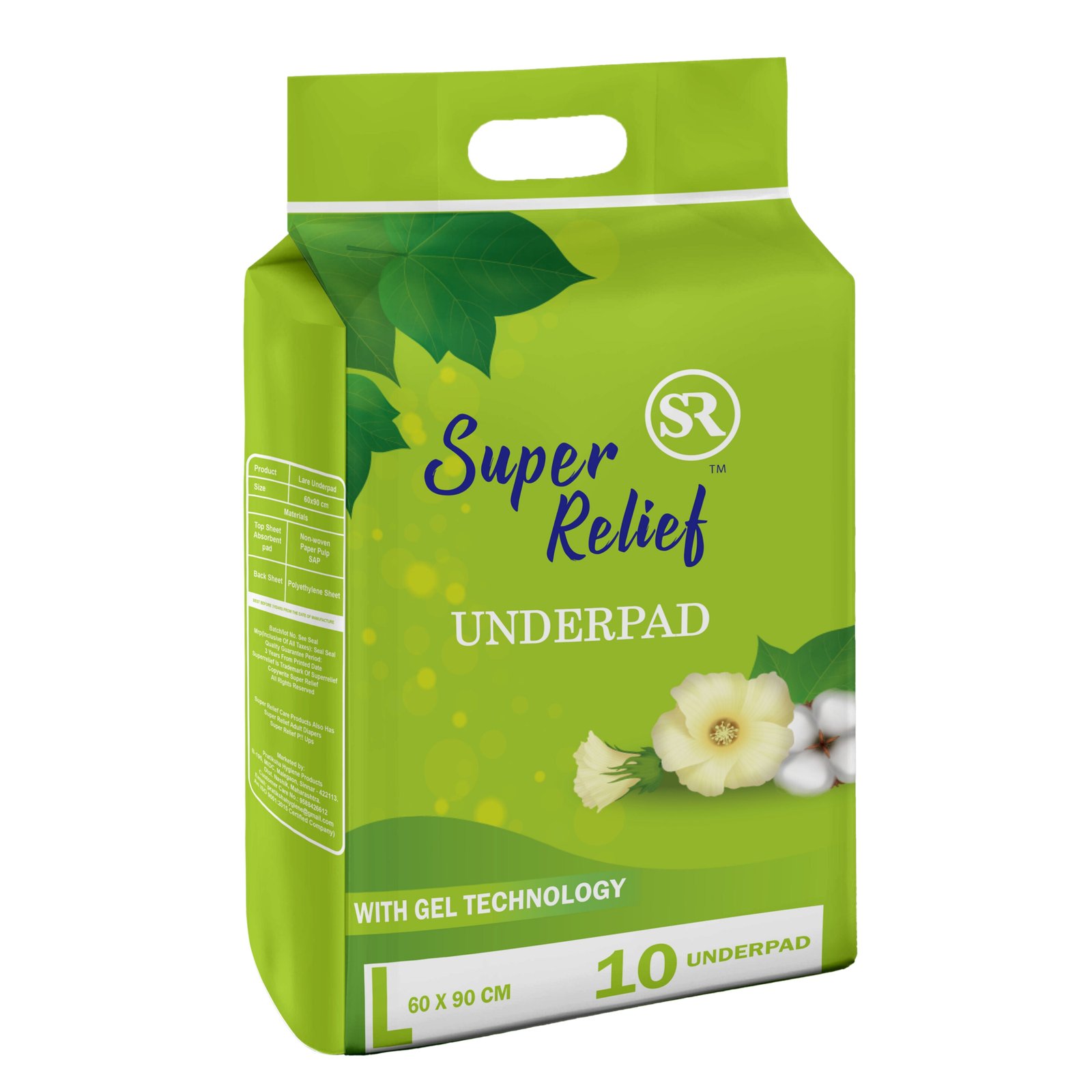 Super Relief Underpad with Gel Technology (60 x 90 cm)